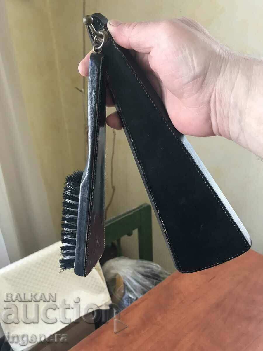 BRUSH WITH STAND WOOD GERMANY MARKED ETC - 6 BRUSH WITH STAND WOOD GERMANY MARKED ETC - 6