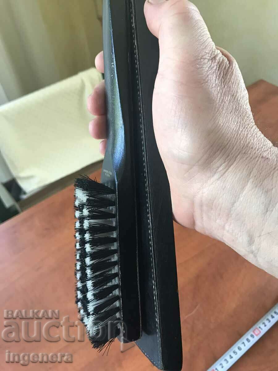 BRUSH WITH STAND WOOD GERMANY MARKED ETC - 7 BRUSH WITH STAND WOOD GERMANY MARKED ETC - 7