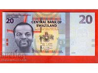 SWAZILAND SWAZILAND 20 număr - numărul 2010 NOU UNC