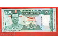 SWAZILAND SWAZILAND 200 număr - numărul 2008 NOU UNC