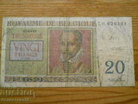 20 franci 1956 - Belgia ( VG )