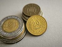 Coin - Tunisia - 20 millimas | 1983