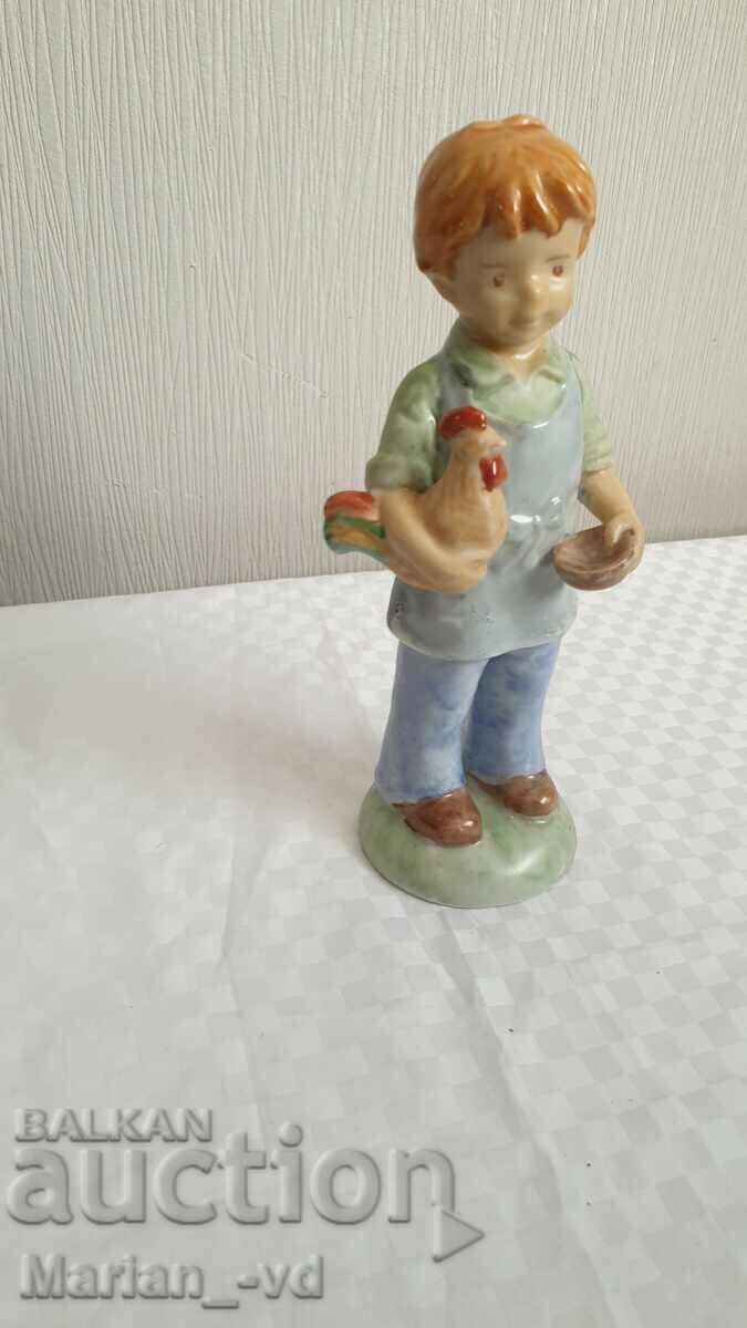 Auction Porcelain figure of a girl Auction Porcelain figure of a girl