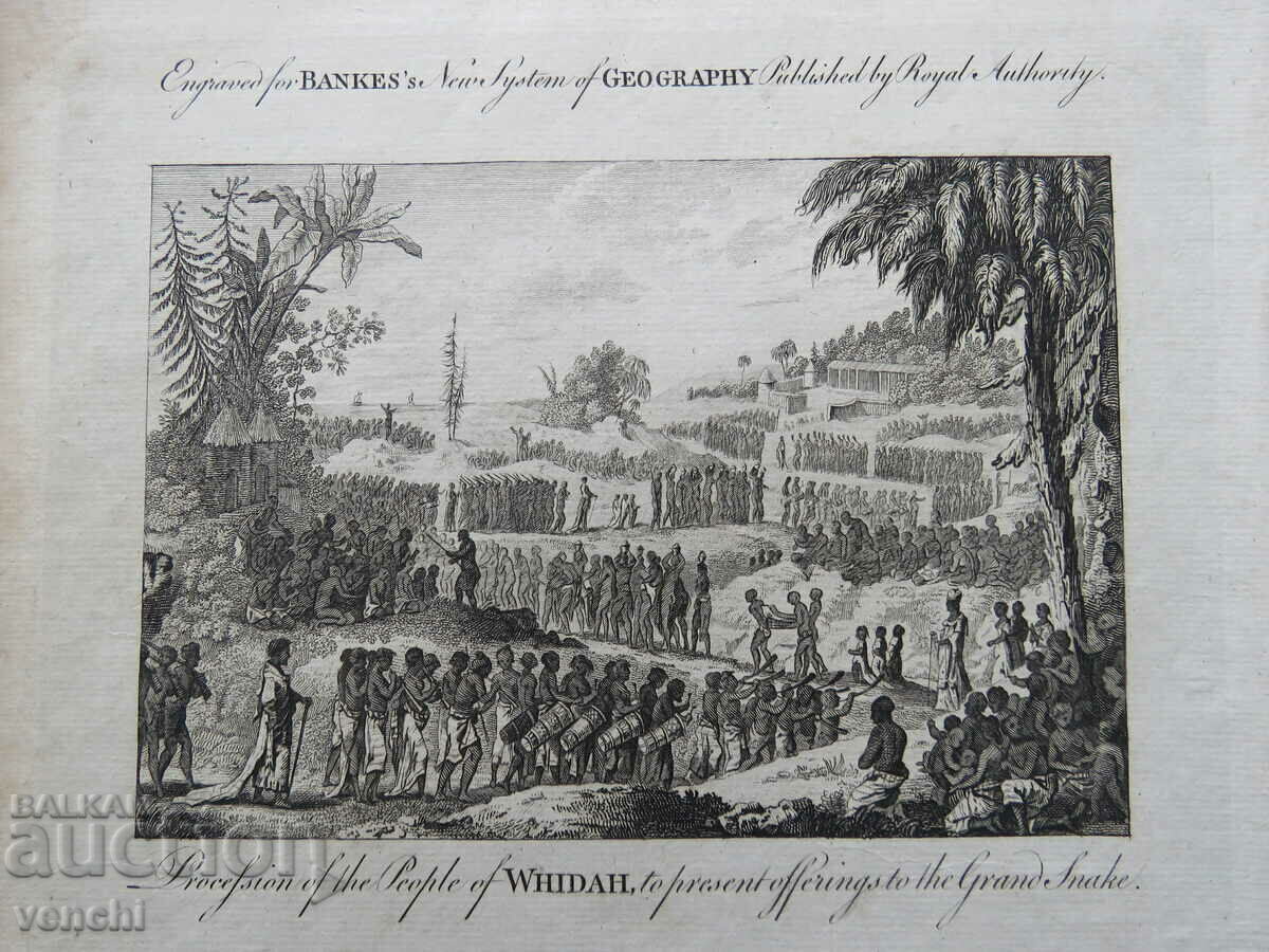 1790 - GRAVURA - BENIN - AFRICA, SCLAVI - ORIGINAL cu preț € 24.99 | 48.88 BGN