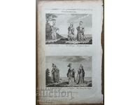 1788 - GRAVURA - ROCHIE TURCĂ - ORIGINAL