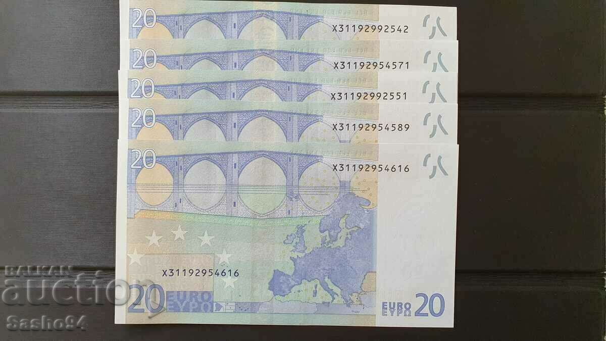 Τραπεζογραμμάτια ευρώ UNC