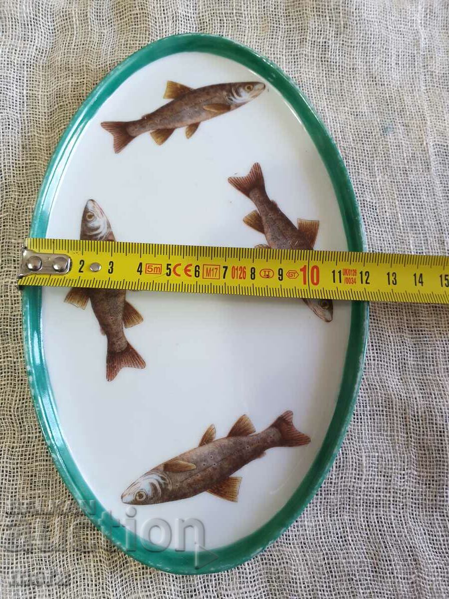 Auction Small Porcelain Elliptical Plate - Bavaria Auction Small Porcelain Elliptical Plate - Bavaria