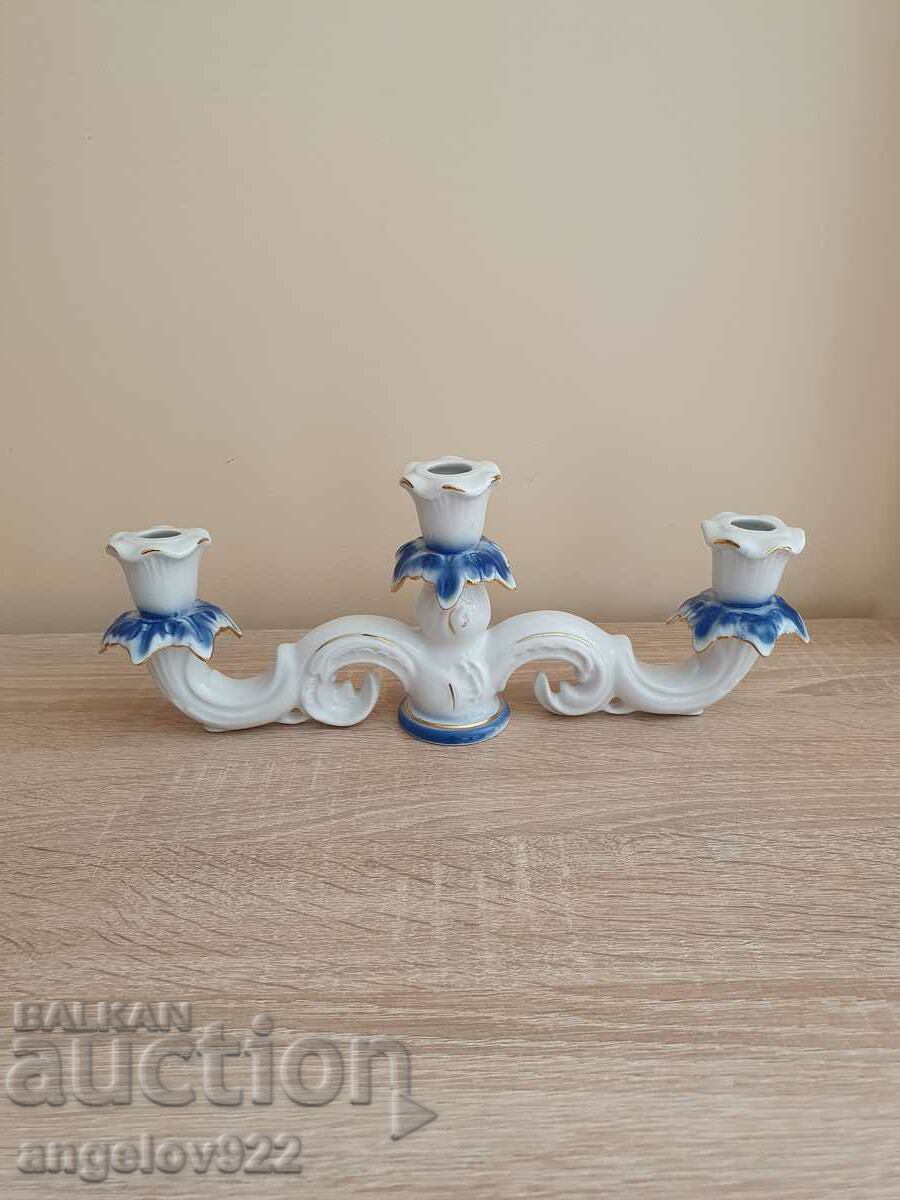 Romanian porcelain candle holder!