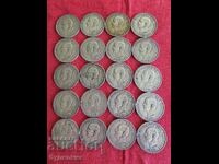 20 Αργυρά Νομίσματα. 20 δραχμές 1960 BZC