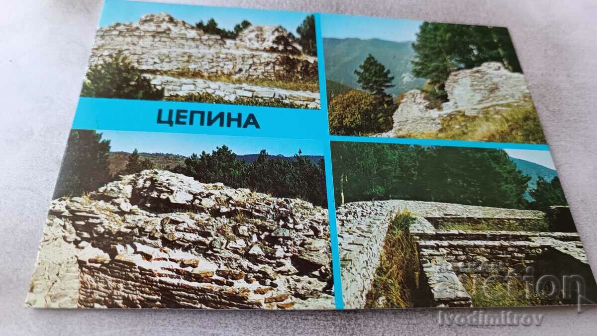 Пощенска картичка Дорково Крепостта Цепина 1981