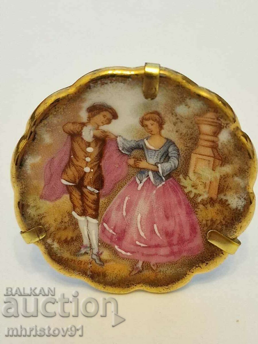 Collectible Limoges porcelain saucer with price 25.00 BGN | € 12.78 Collectible Limoges porcelain saucer with price 25.00 BGN | € 12.78