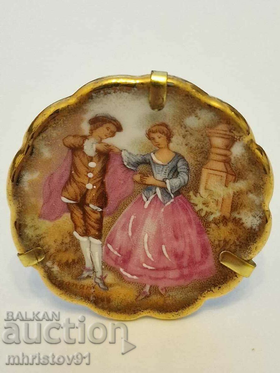 Auction Collectible Limoges porcelain saucer Auction Collectible Limoges porcelain saucer