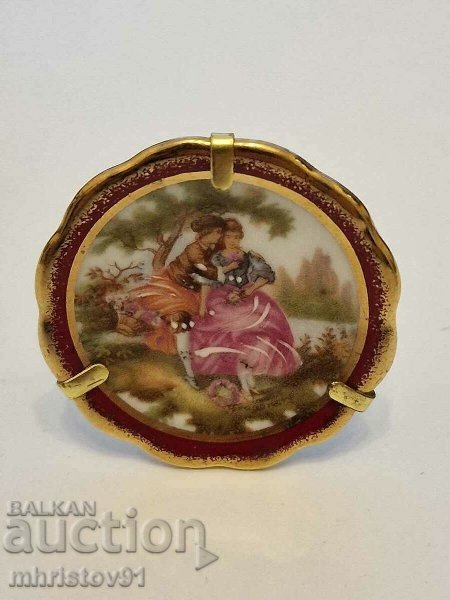 Auction Collectible Limoges porcelain saucer Auction Collectible Limoges porcelain saucer