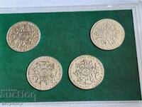 1 κορώνα Isle of Man 1980 Σετ απόδειξης 4 νομίσματα νικέλιο Olympic