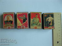 4 pcs. matches with Stalin full of bundles