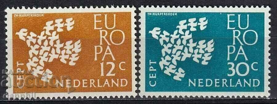 Olanda 1961 Europa CEPT (**), serie curată, fără ștampilă