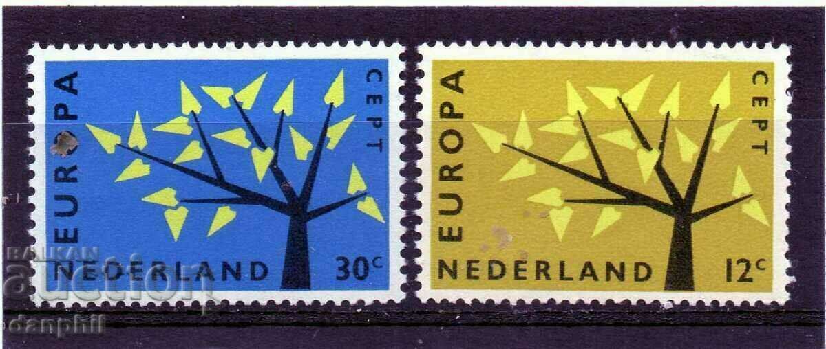 Olanda 1962 Europa CEPT (**), serie curată, fără ștampilă