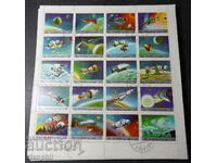 Fujairah 1972 "Cosmos", stamp/STO-sheet-20 stamps