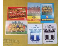 Set de calendare vechi de fotbal.