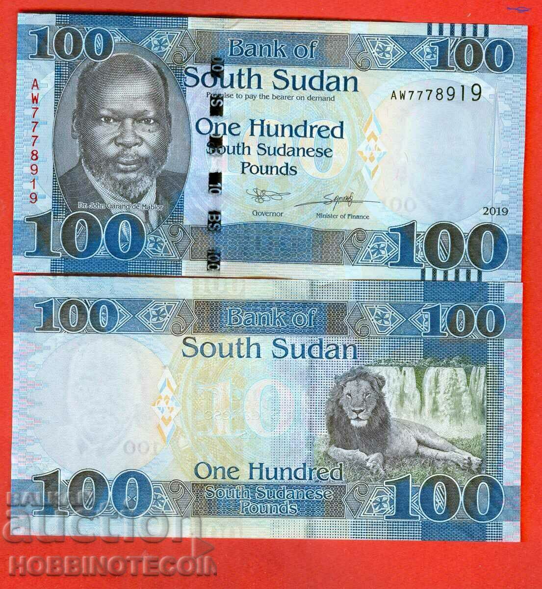 SUDAN DE SUD SUDAN DE SUD numărul 100 - numărul 2019 NOU UNC