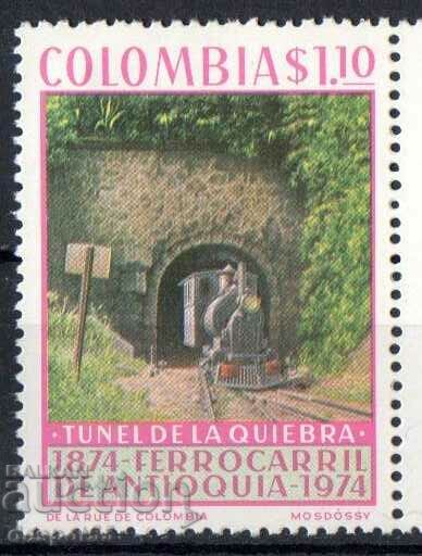 1974. Colombia. 100 years of the Antioquia Railroad.