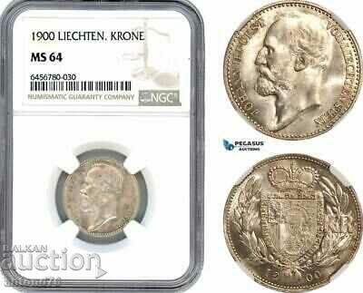 1 Krone 1900 Liechtenstein ms 64
