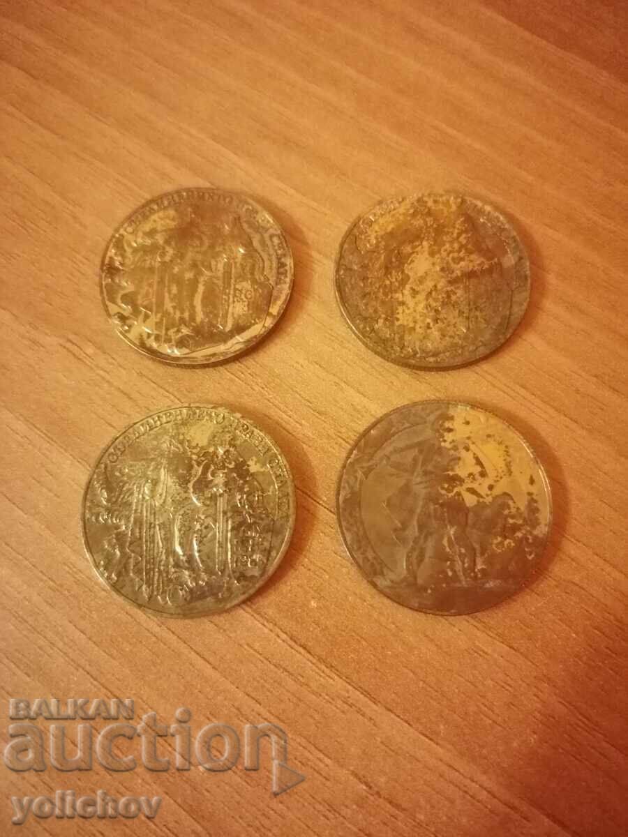 Coins, 1300 years Bulgaria.