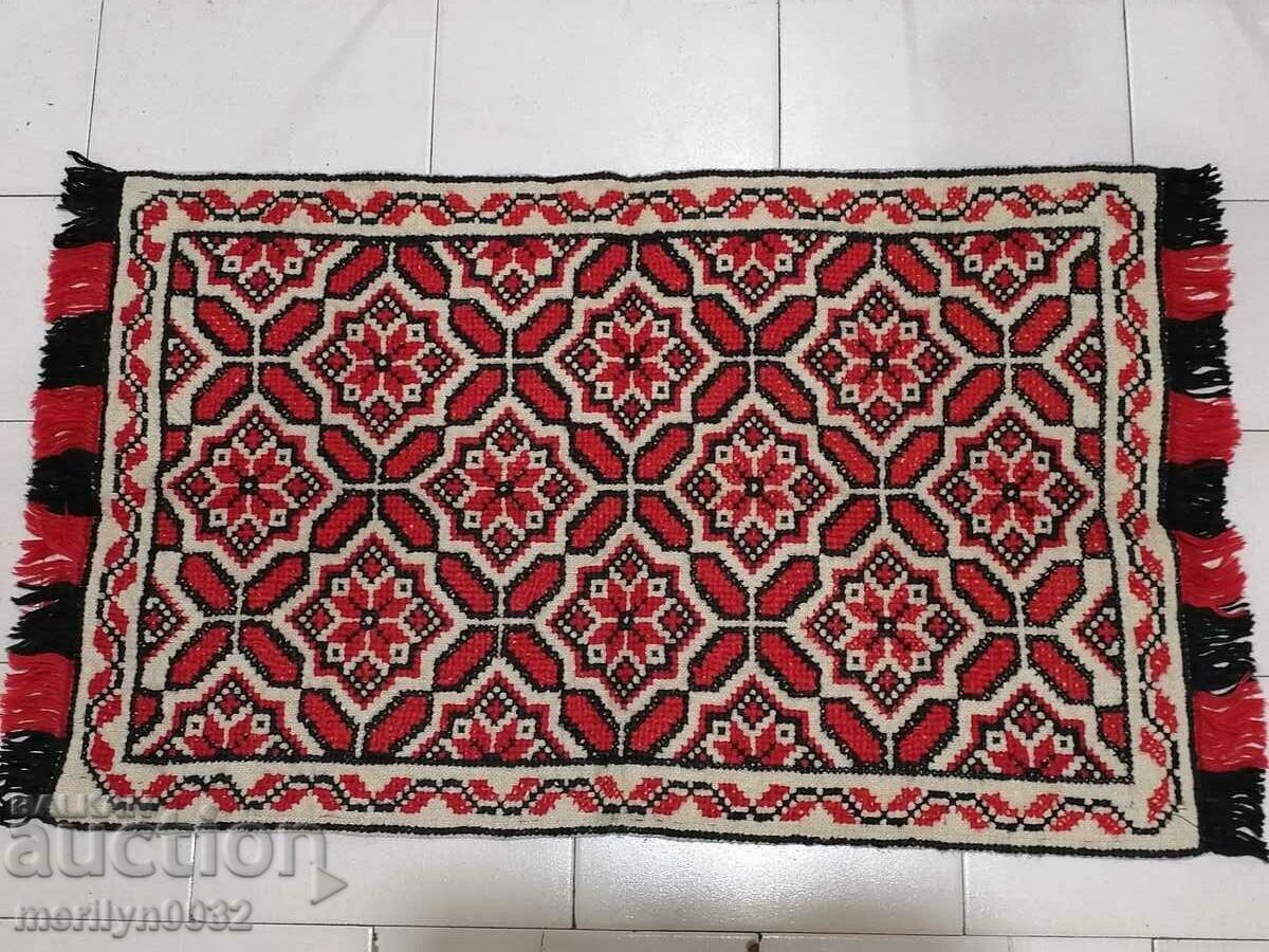 Covor vechi de perete din lana tesut manual 100/55 cm covor covor