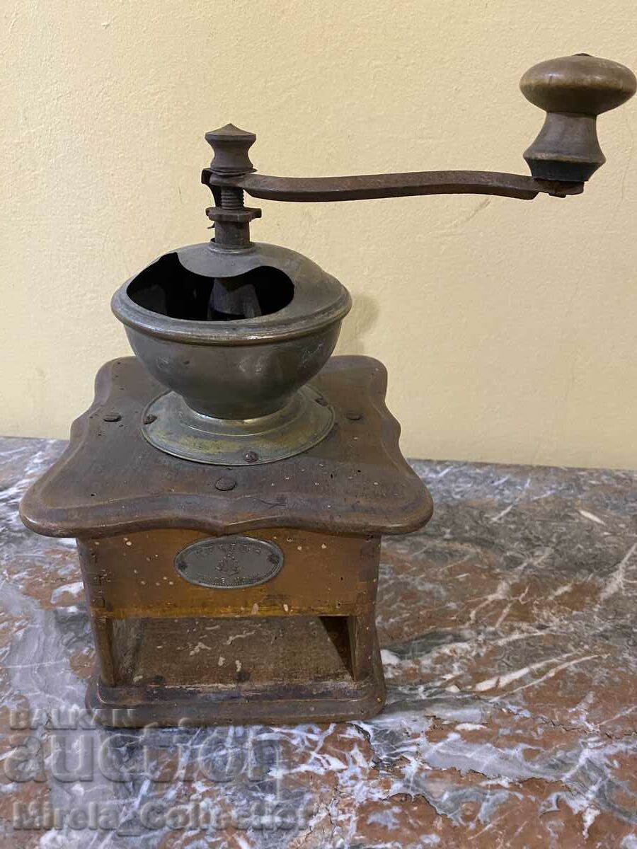 Old vintage coffee and spice grinder