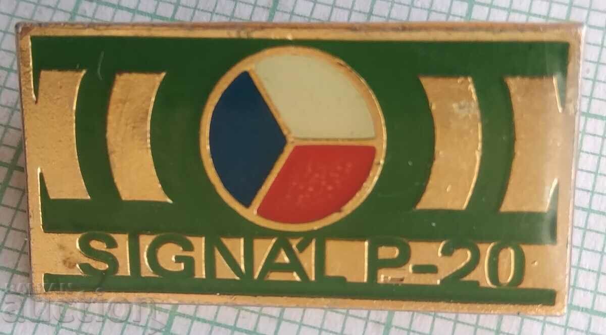 15689 Badge - Signal P-20 Czechoslovakia
