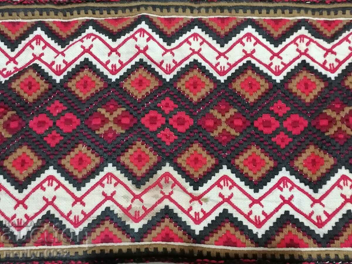 Old woven embroidered embroidered costume pillow case - 6