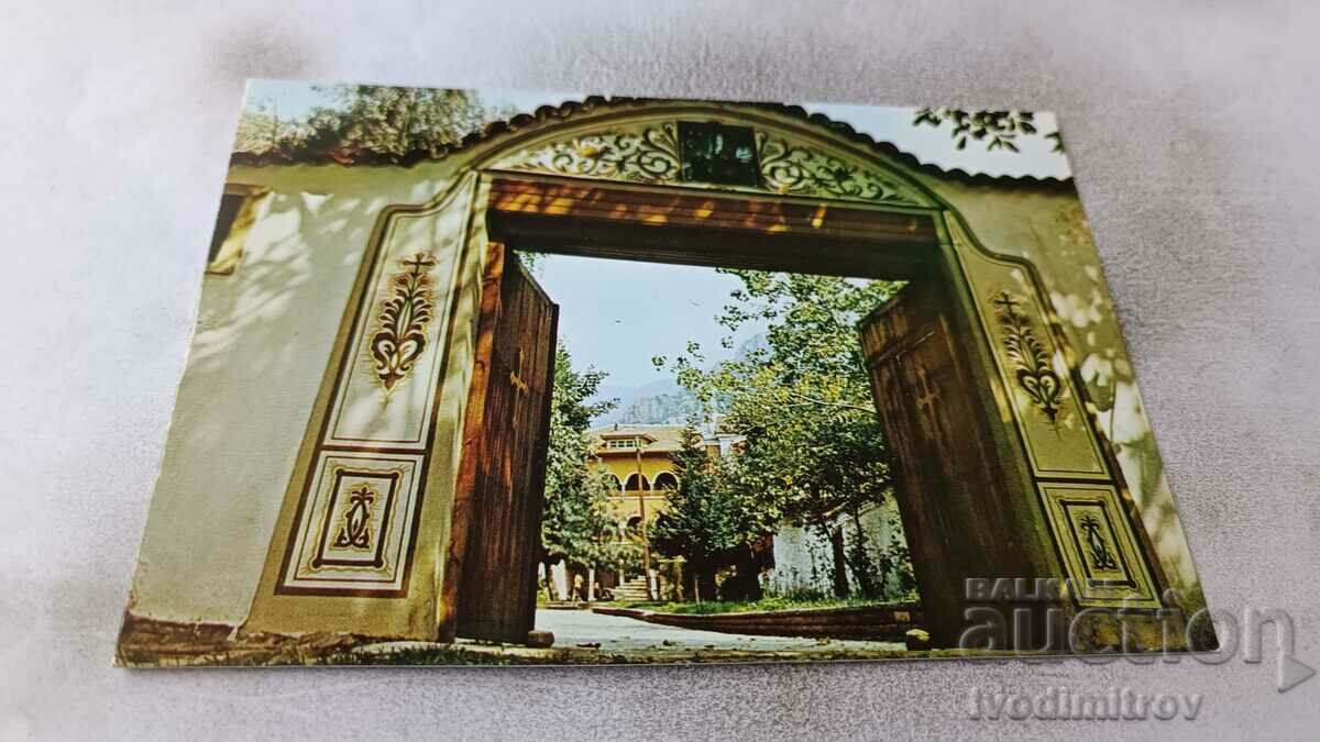 П К Сопот Входната врата на манастира Св. Спас 1984
