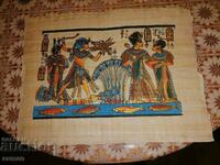 Egyptian papyrus hand painted
