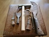 Лот железа ръчно ковани инструменти