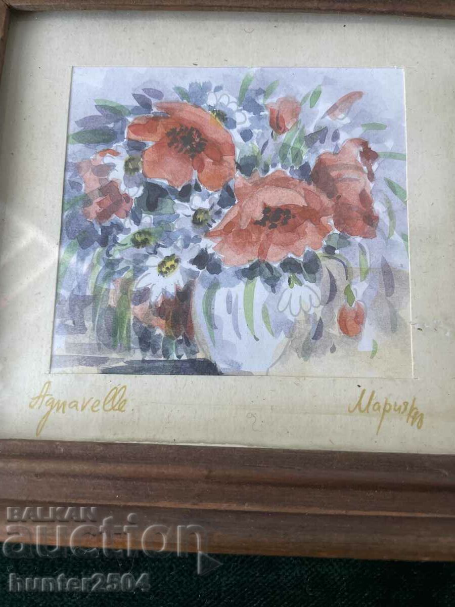 Poppies picture - watercolor, frame, glass with price 25.95 BGN | € 13.27 Poppies picture - watercolor, frame, glass with price 25.95 BGN | € 13.27