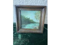 Картина Бреза с лодка-масло,фазер