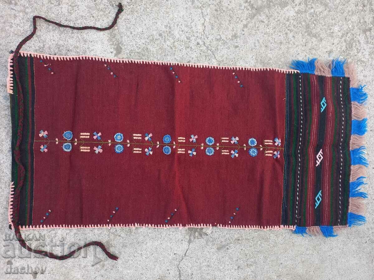 Автентична стара рядка престилка за Тракийска народна носия