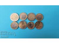 Лот 1 и 2 евро монети