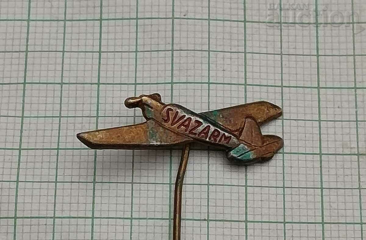 SVAZARM AIRCRAFT CZECHOSLOVAKIA BADGE