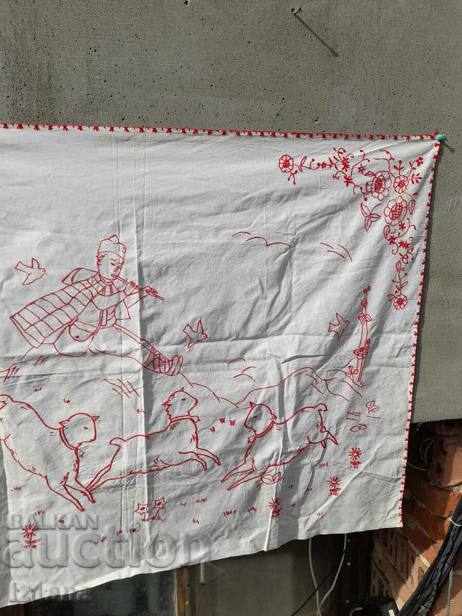 Delivery of Antique embroidered carpet, wall covering Delivery of Antique embroidered carpet, wall covering