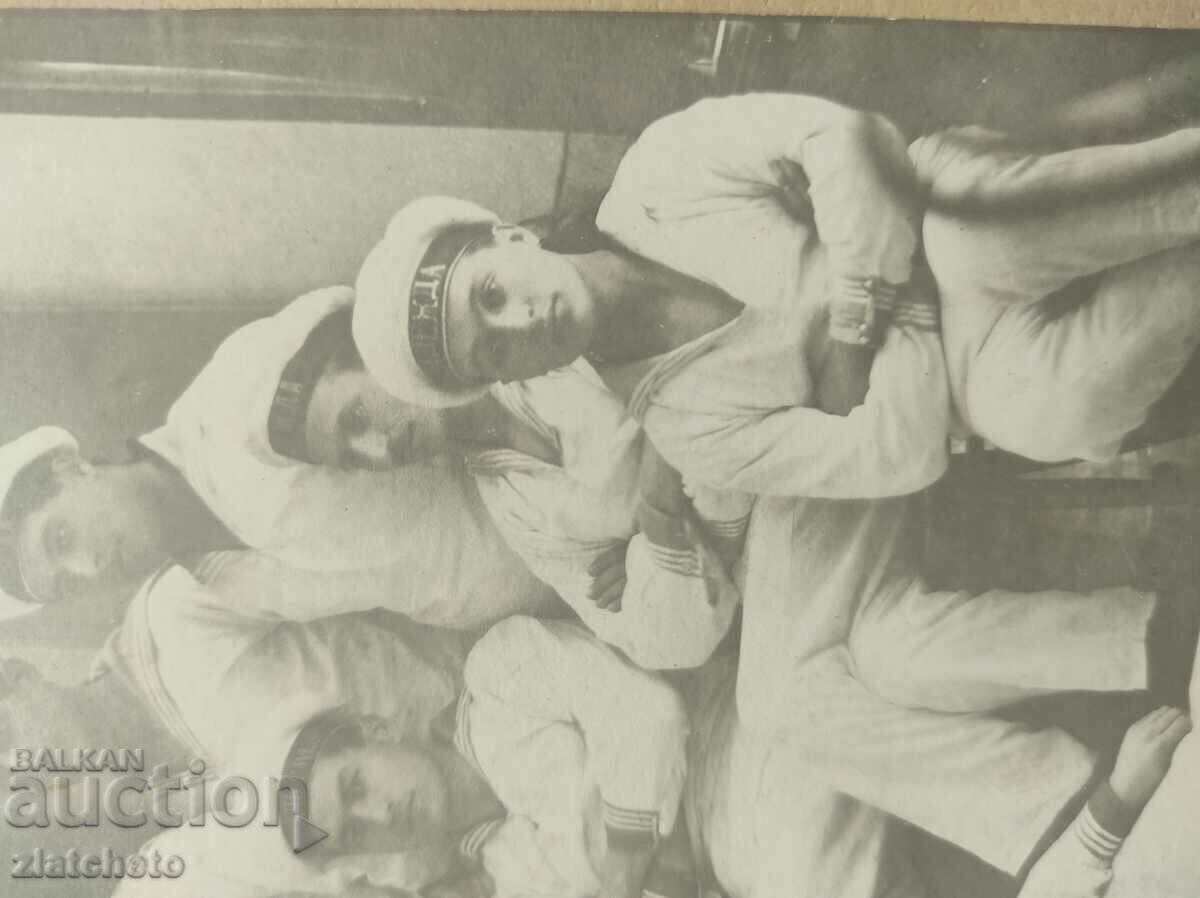 Delivery of Old photo cardboard Kingdom of Bulgaria - Sailors Delivery of Old photo cardboard Kingdom of Bulgaria - Sailors