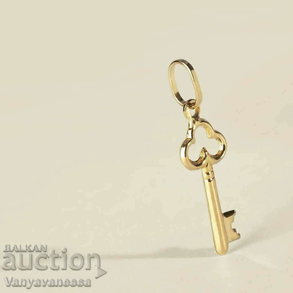 Delivery of Gold Key Key with chain necklace 9K Delivery of Gold Key Key with chain necklace 9K