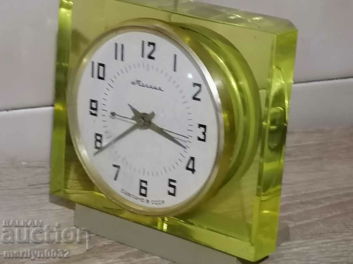 Auction Table clock "LIGHTNING", social realism, alarm clock Auction Table clock "LIGHTNING", social realism, alarm clock