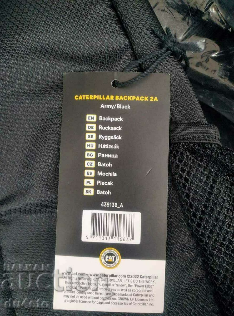 Backpack CATERPILLAR Bagpack 2A, Material 210D, Polyester with price 55.00 BGN | € 28.12 Backpack CATERPILLAR Bagpack 2A, Material 210D, Polyester with price 55.00 BGN | € 28.12