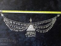 Стара Сребърна Възрожденска Tрепка накит прочелник носия 19В