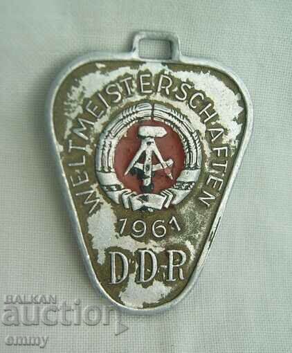 Badge 1961 - World Sport Fishing Championship, Germany with price 6.00 BGN | € 3.07 Badge 1961 - World Sport Fishing Championship, Germany with price 6.00 BGN | € 3.07