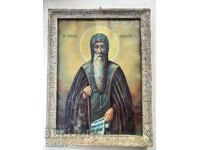 Стара домашна икона на св. Иван Рилски 28.5x21.5см
