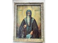 Стара домашна икона на св. Иван Рилски 28.5x21.5см
