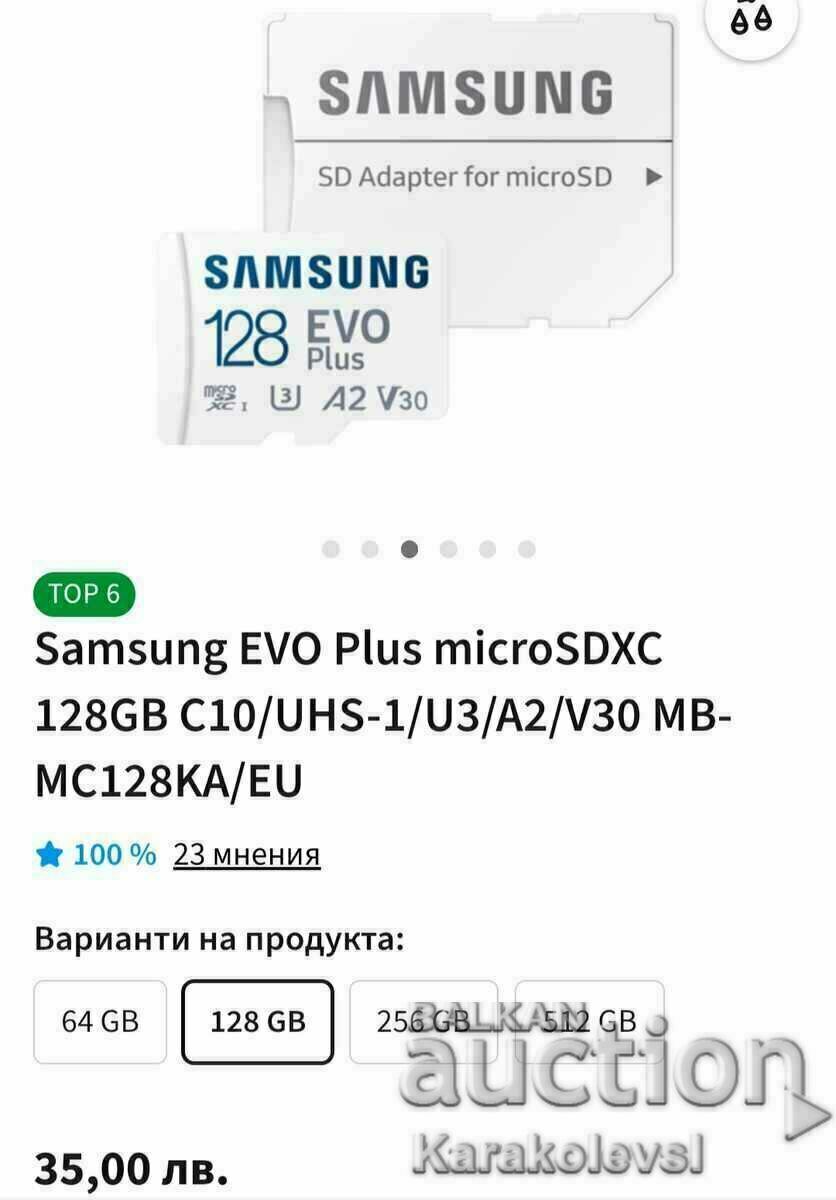 Samsung EVO Plus microSDXC 128GB Nou-nouț !!