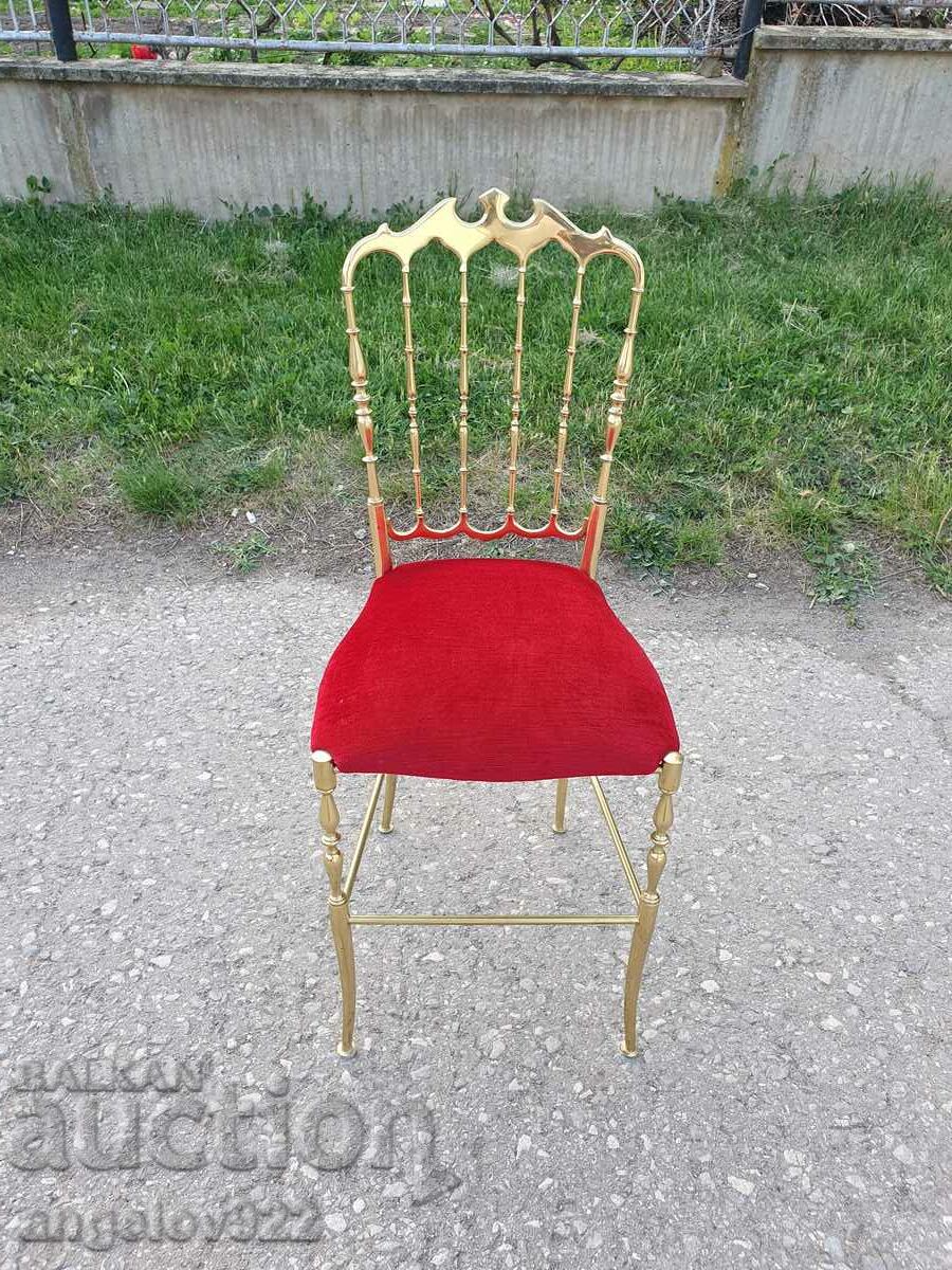 Vintage solid bronze chair!